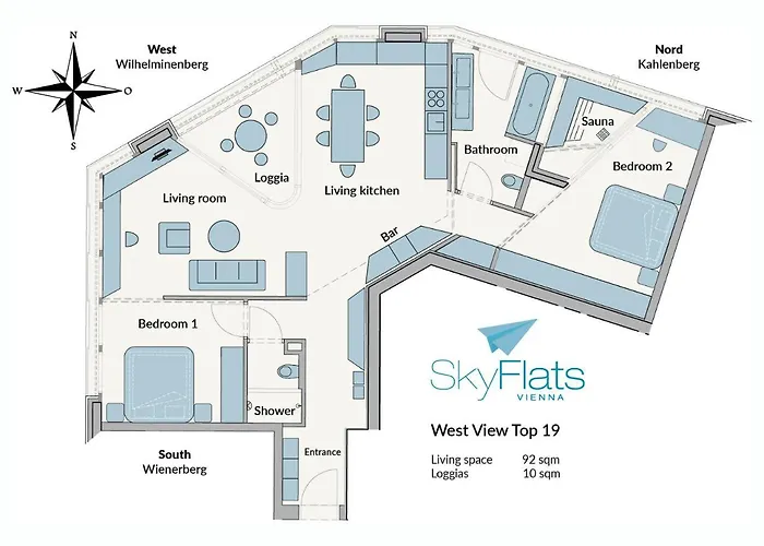 Apartment Skyflats - Rooftop Vienna